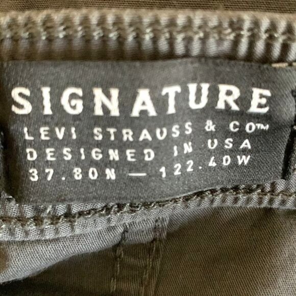 Signature by Levi Strauss Drawstring at waist Side pockets & 1 back pocket Sz S - Picture 2 of 12